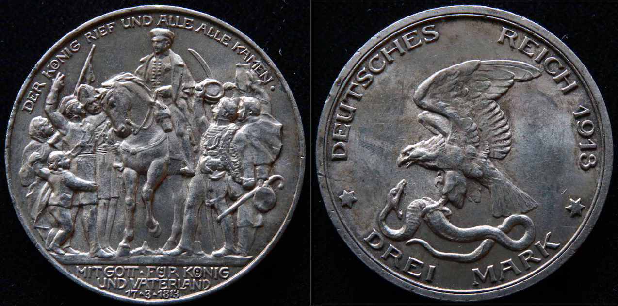Moderne – Deutschland, 1913, 3 Mark.png