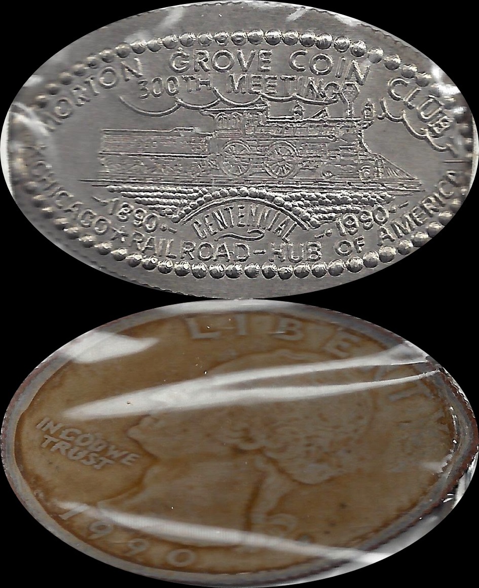 MORTON GROVE Coin Club Rolled on a 1990 Quarter Coin by The Late Frank Brazzell-vert.jpg
