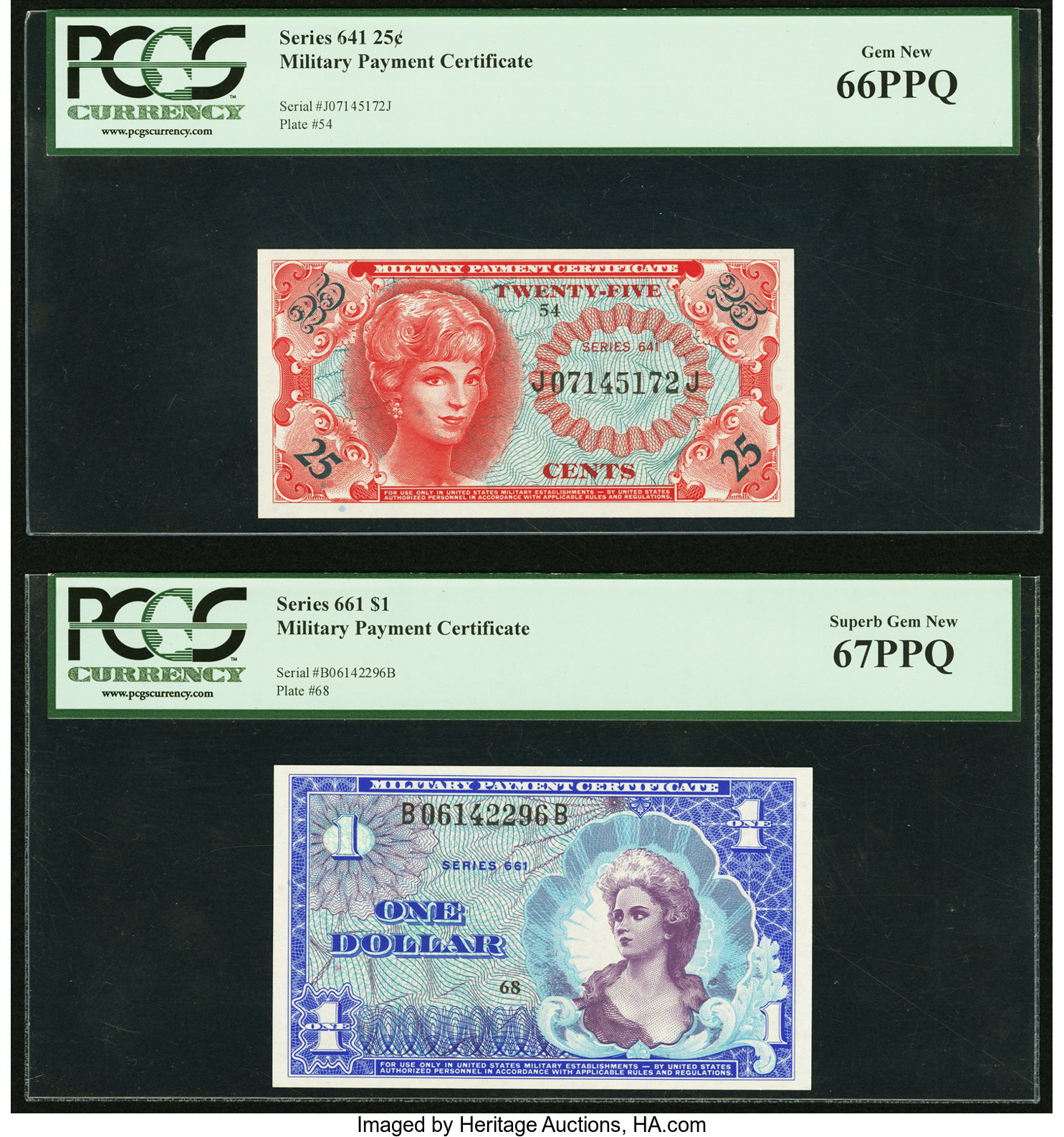 MPCs PCGS 67 & 66 front.jpg