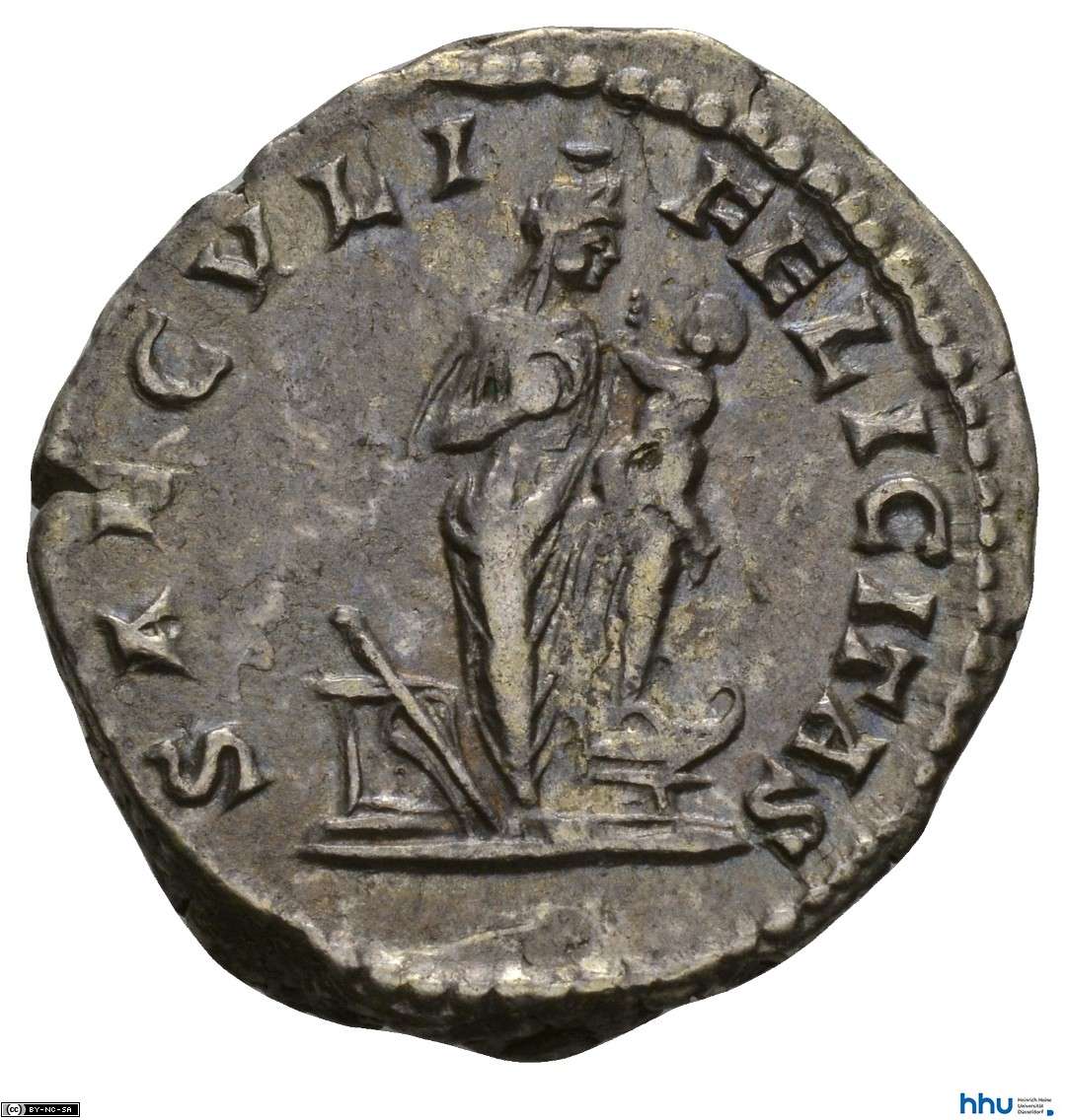Munzkabinett der Heinrich Heine Universitat Dusseldorf ID 1612 Reverse Isis-Horus Rome Denarius.jpg