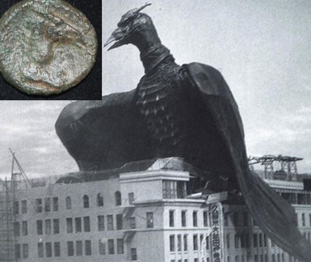 My Carthage Horse Head compared to Japanese Pteranodon.JPG