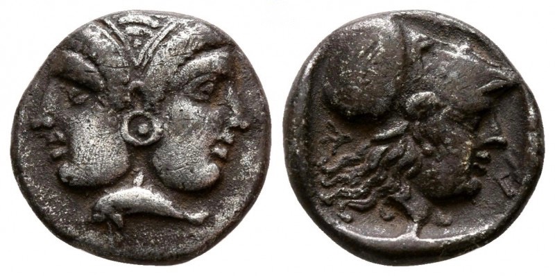 Mysia Lampsakos Janiform Heads with Dolphin and Athena.jpg