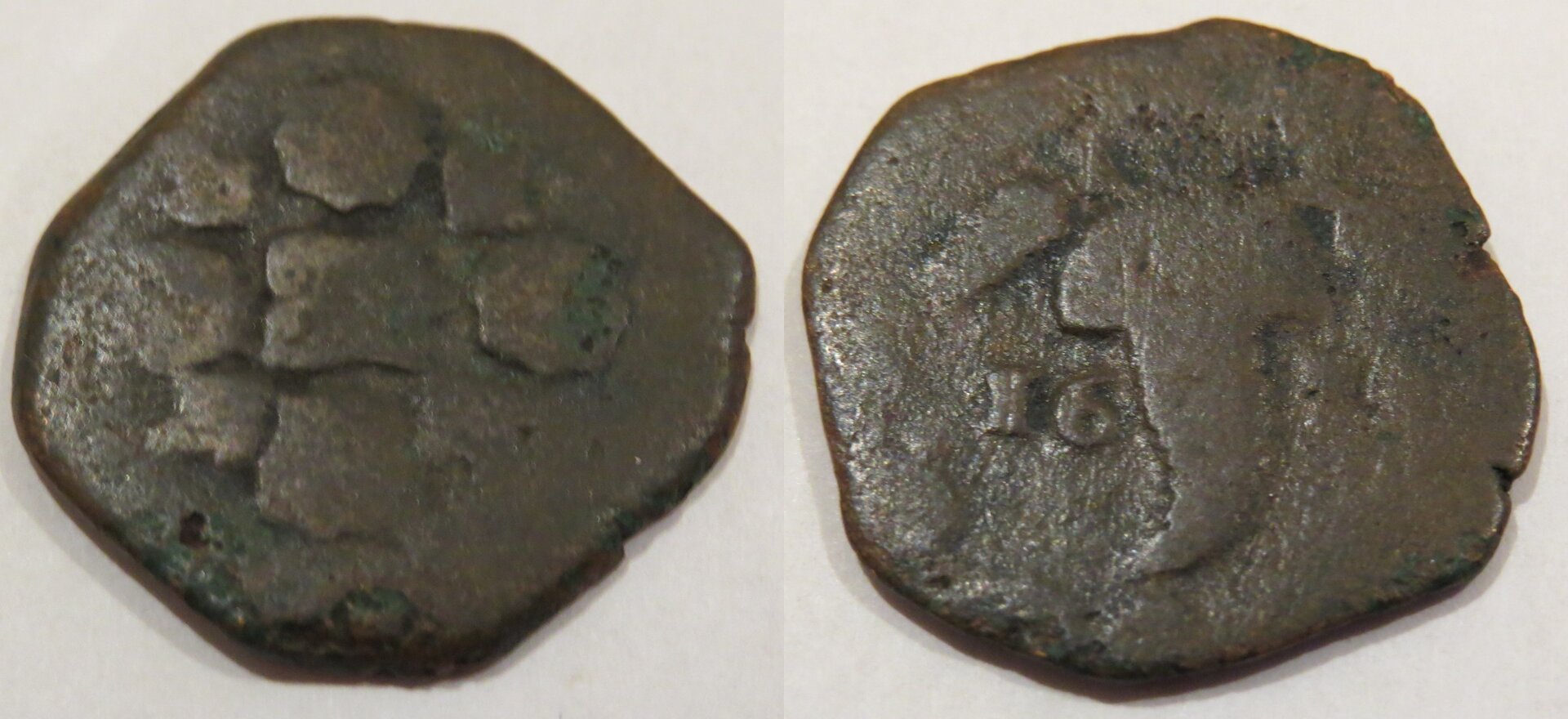 Naples 1 Tornese Filippo III 1607-1617.jpg