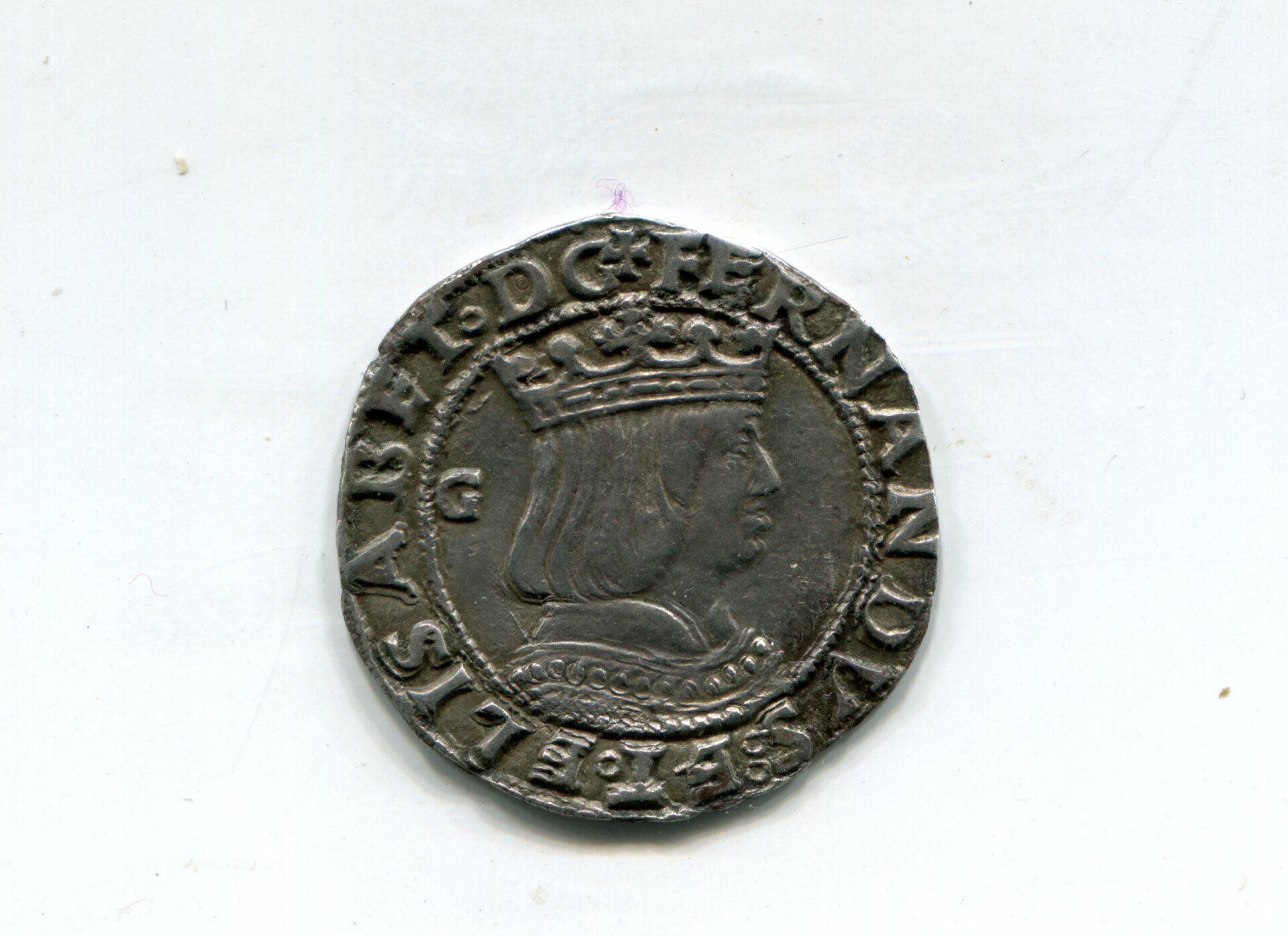Naples Ferd the Catholic Carlino nd 1515-6 obv 603.jpg