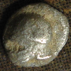 Neandria 550 BC Cornthian Helmet--Quadripartite Incuse 0.08g, 5 mm Hemitetartemorion (obv).JPG