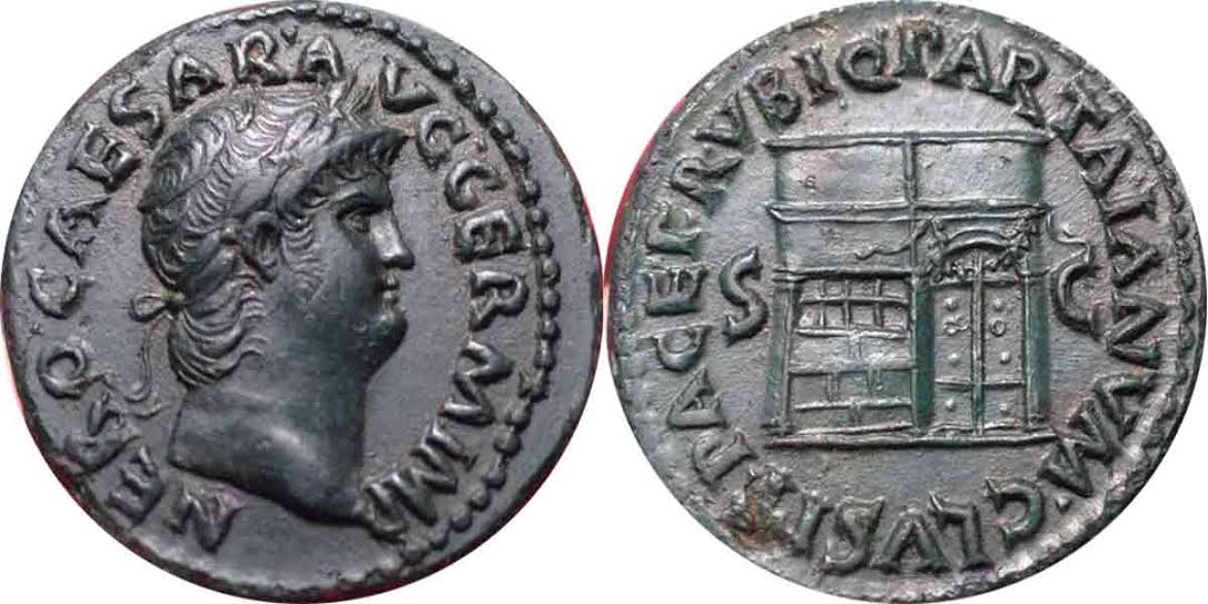 Nero. AD 54-68. Æ As .jpg