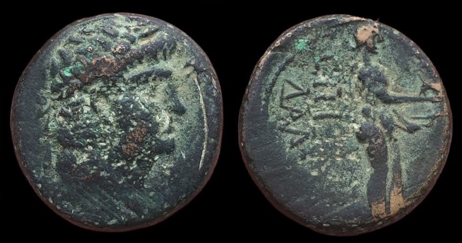 Nero, AE21, Miletus, Ionia, Apollo.png