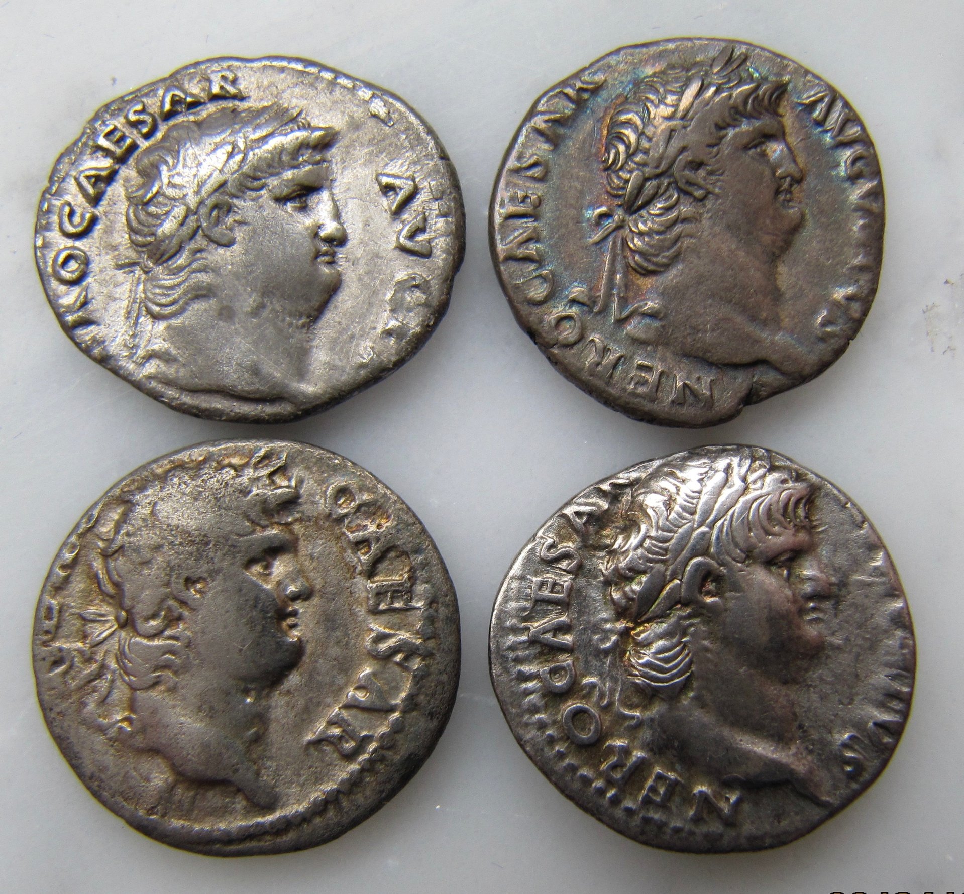 Nero denarii-4 group shot-obv - 1.jpg
