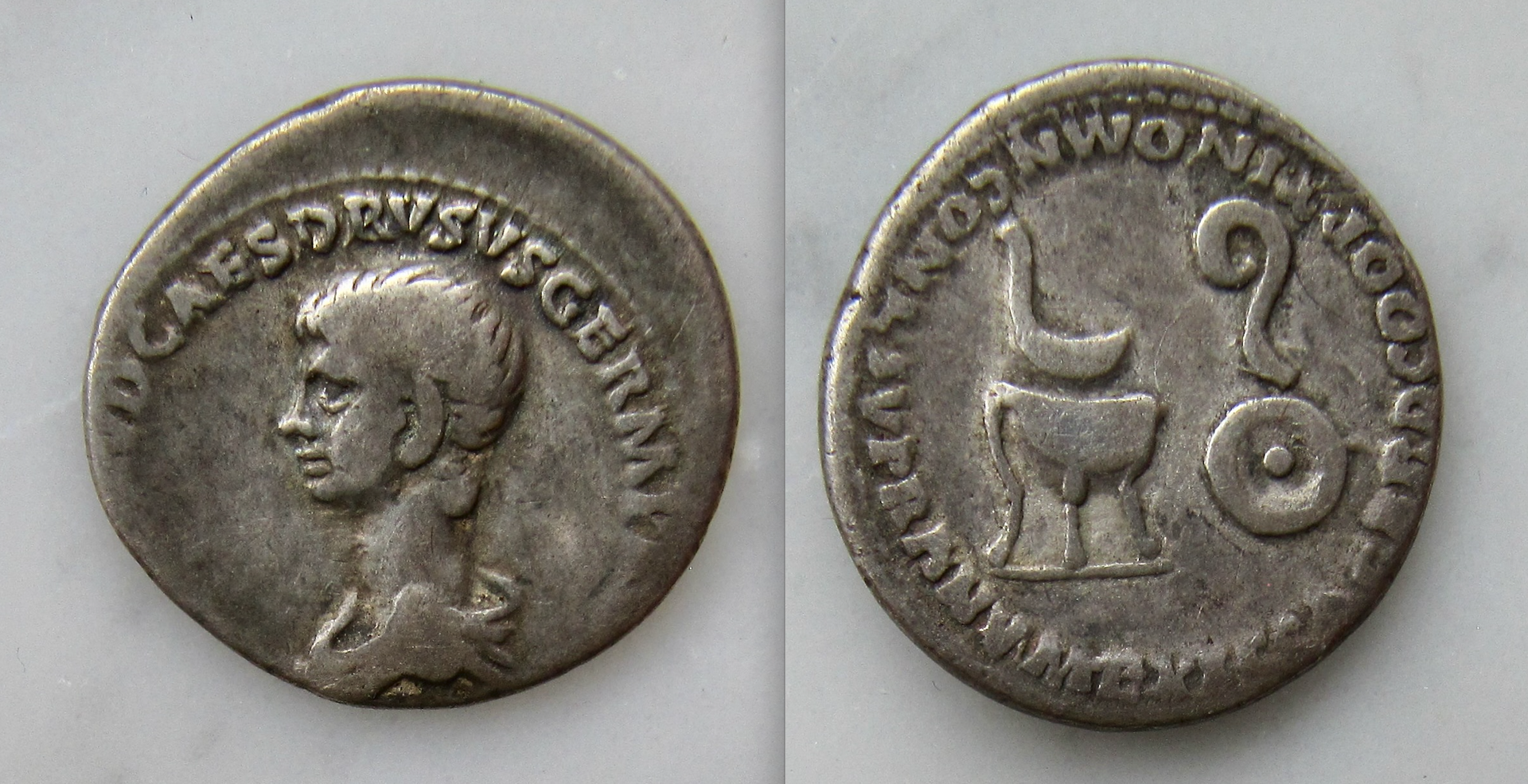 Nero denarius - sacrificial implements - OBV - REV - April 2024 - April 2026 .png