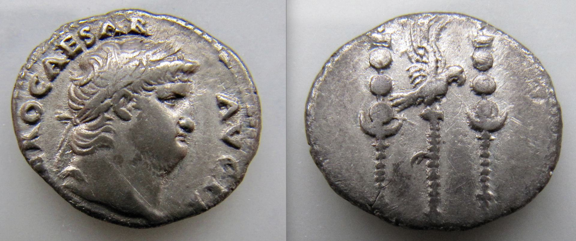 Nero denarius standards eagle before broken OBV:REV - old - 2024.png