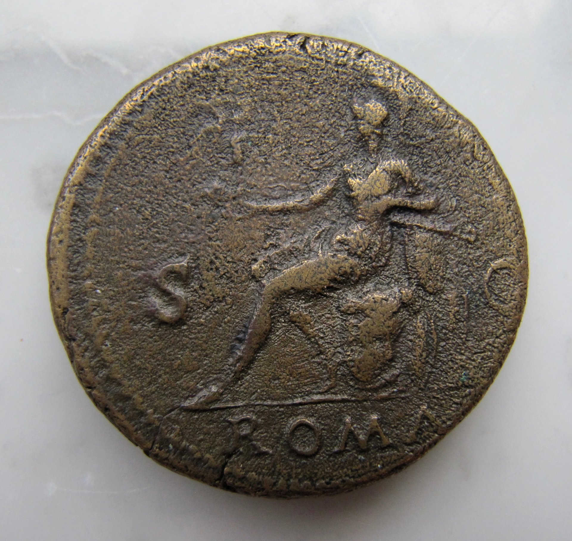 Nero Sestertius Roma Seated-Rev - 1.jpg