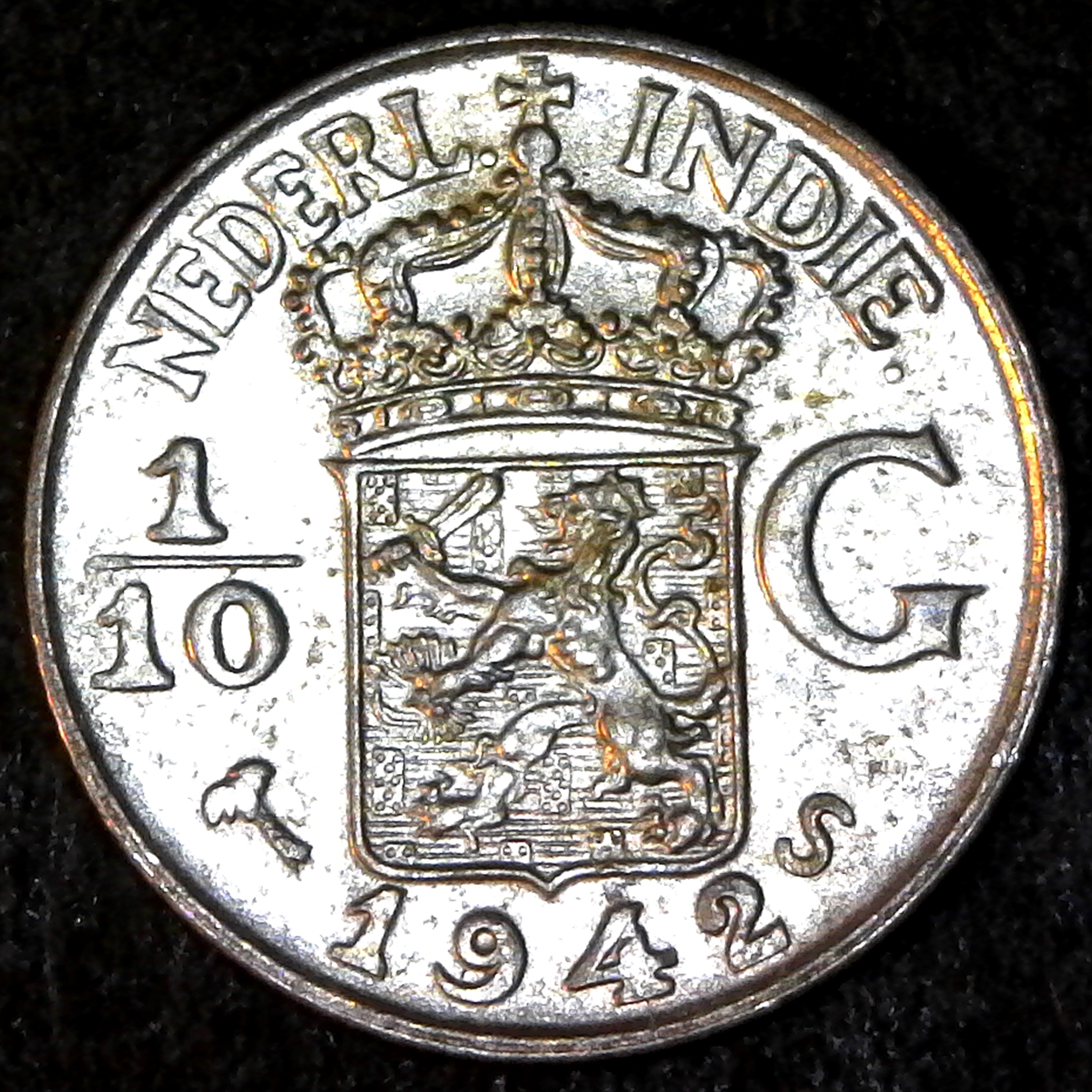 Neteherlands East Indies 1942 P One Tenth Gulden obv.jpg