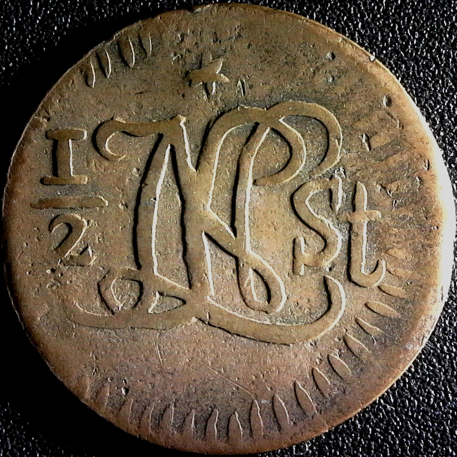 Neterlands East Indies Java Half Stuiver Louis Napolean 1811Z rev.jpg