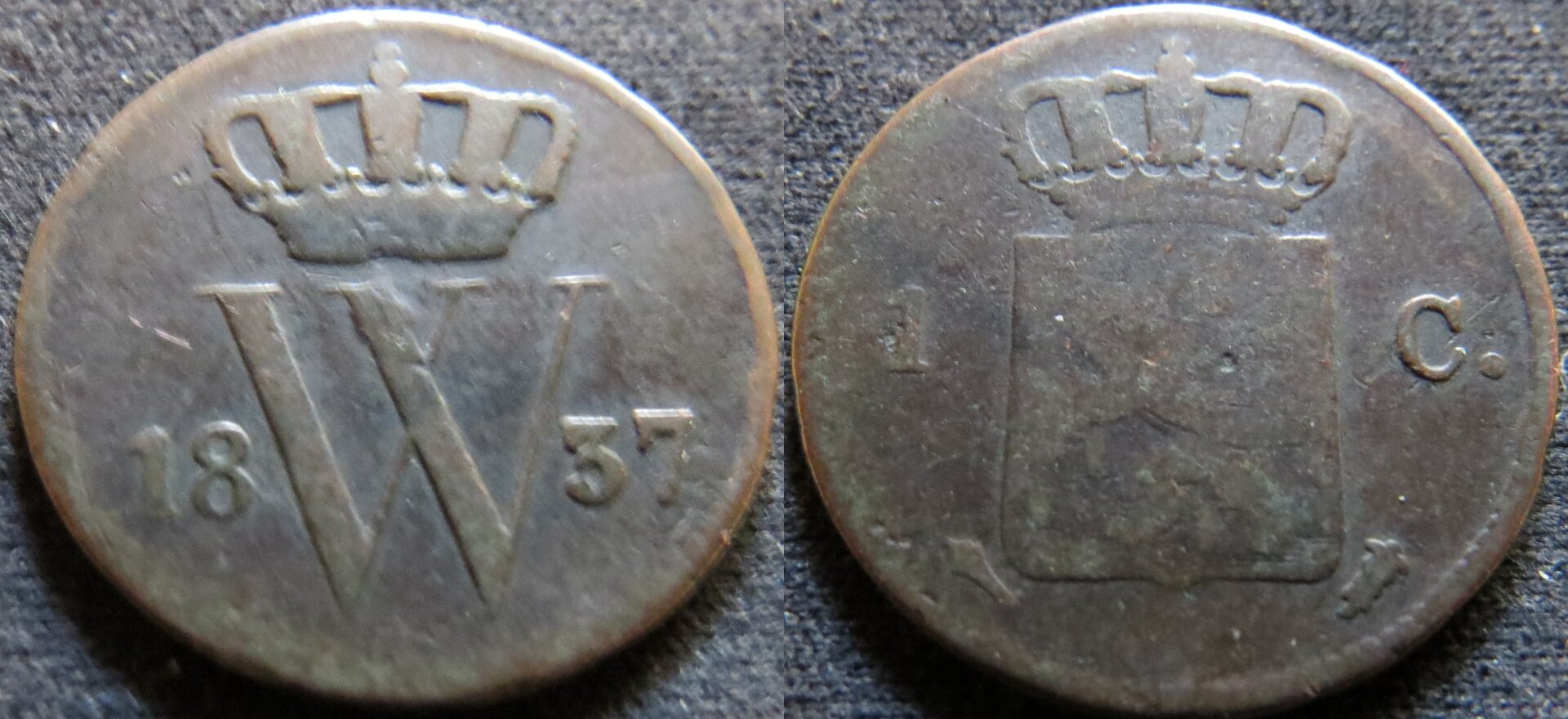 Netherlands 1 Cent 1837 Willem I.jpg