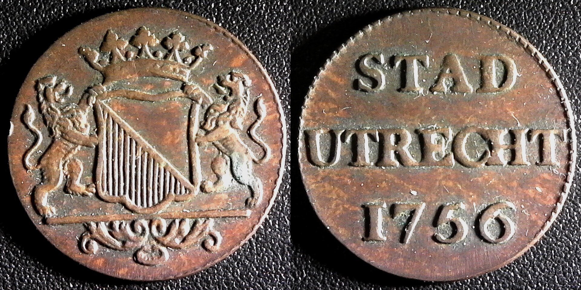 NETHERLANDS - 1 DUIT 1756 UTRECHT obv-side.jpg