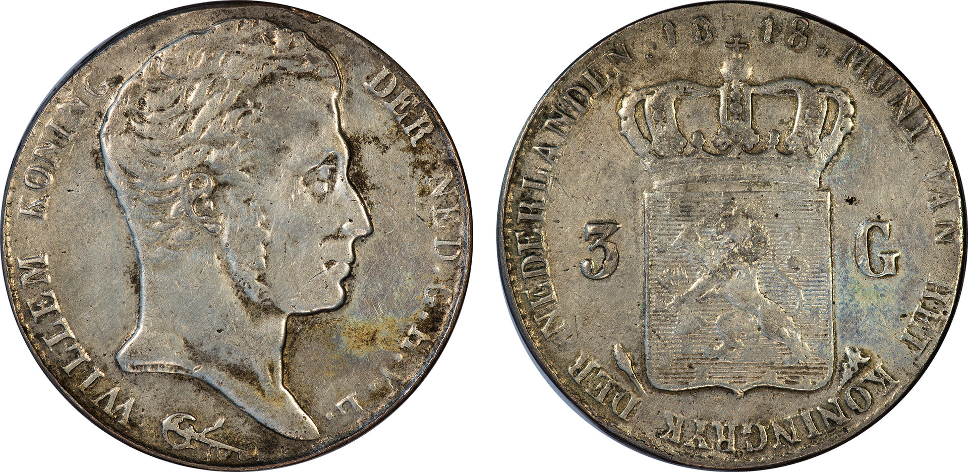 Netherlands - 1818 3 Gulden.jpg