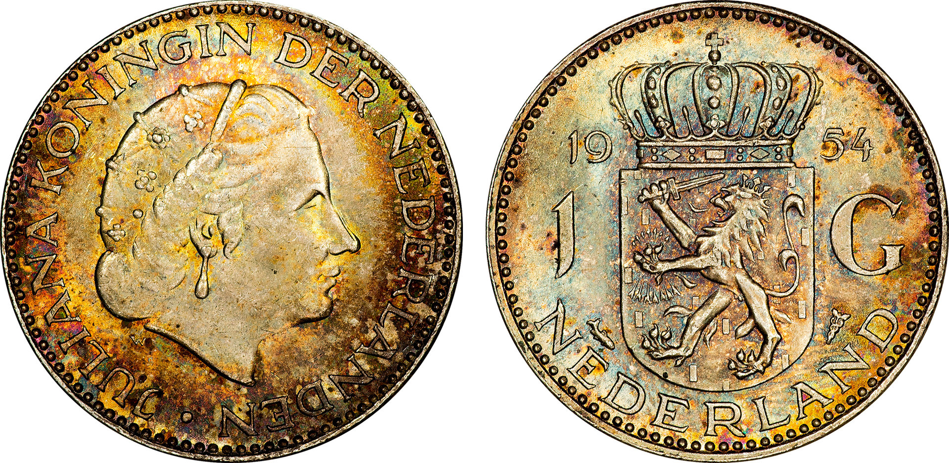 Netherlands - 1954 1 Gulden.jpg