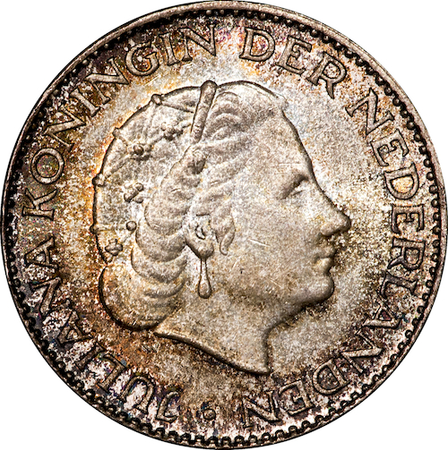 Netherlands - 1965 1 Gulden - Obverse.jpg