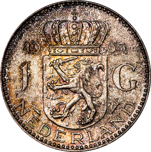 Netherlands - 1965 1 Gulden - Reverse.jpg