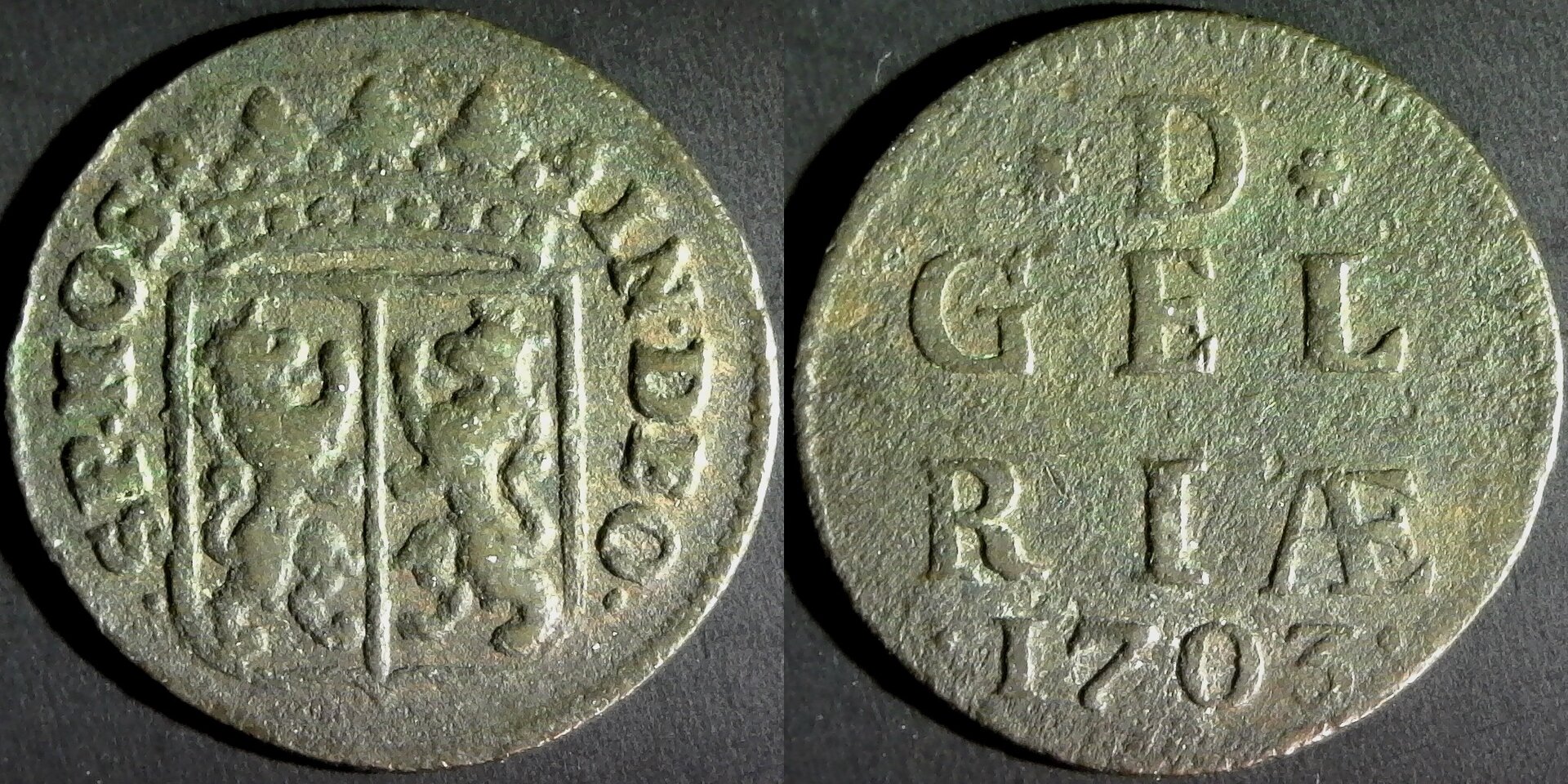 Netherlands Duit Gelderland 1703 rev-side.jpg