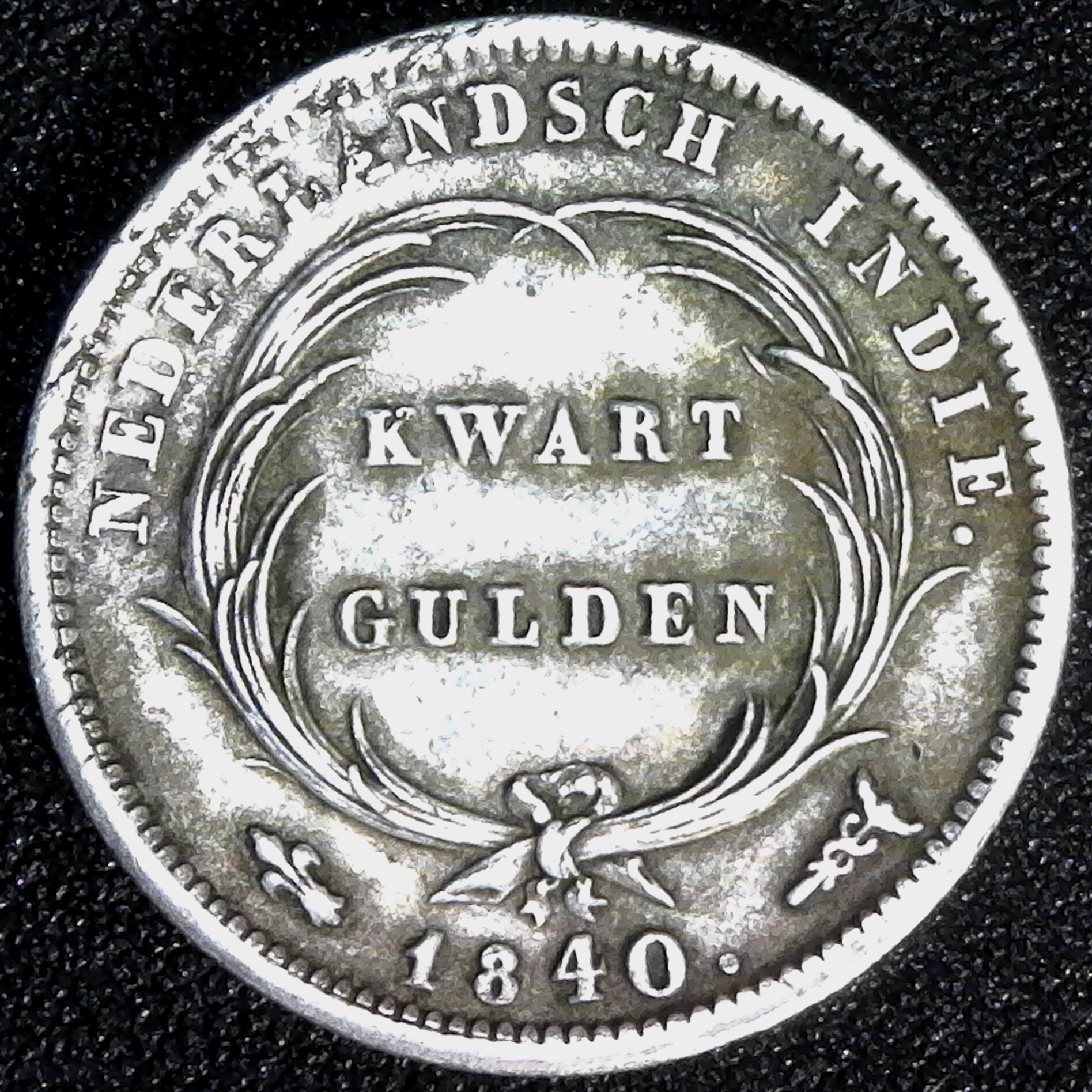 Netherlands East Indies 1840 Kwart Gulden rev.jpg