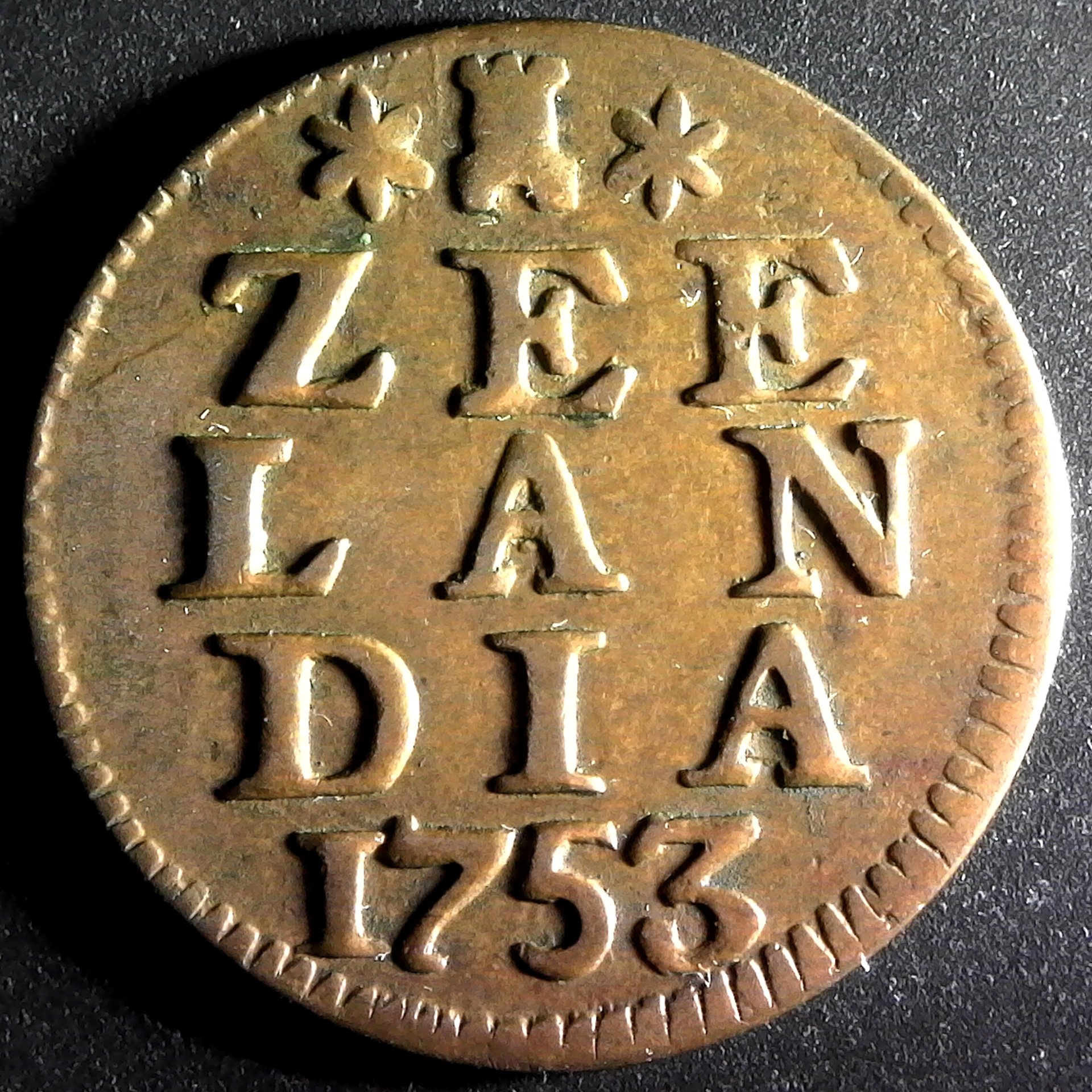 Netherlands Zeeland Duit 1753 rev A.jpg