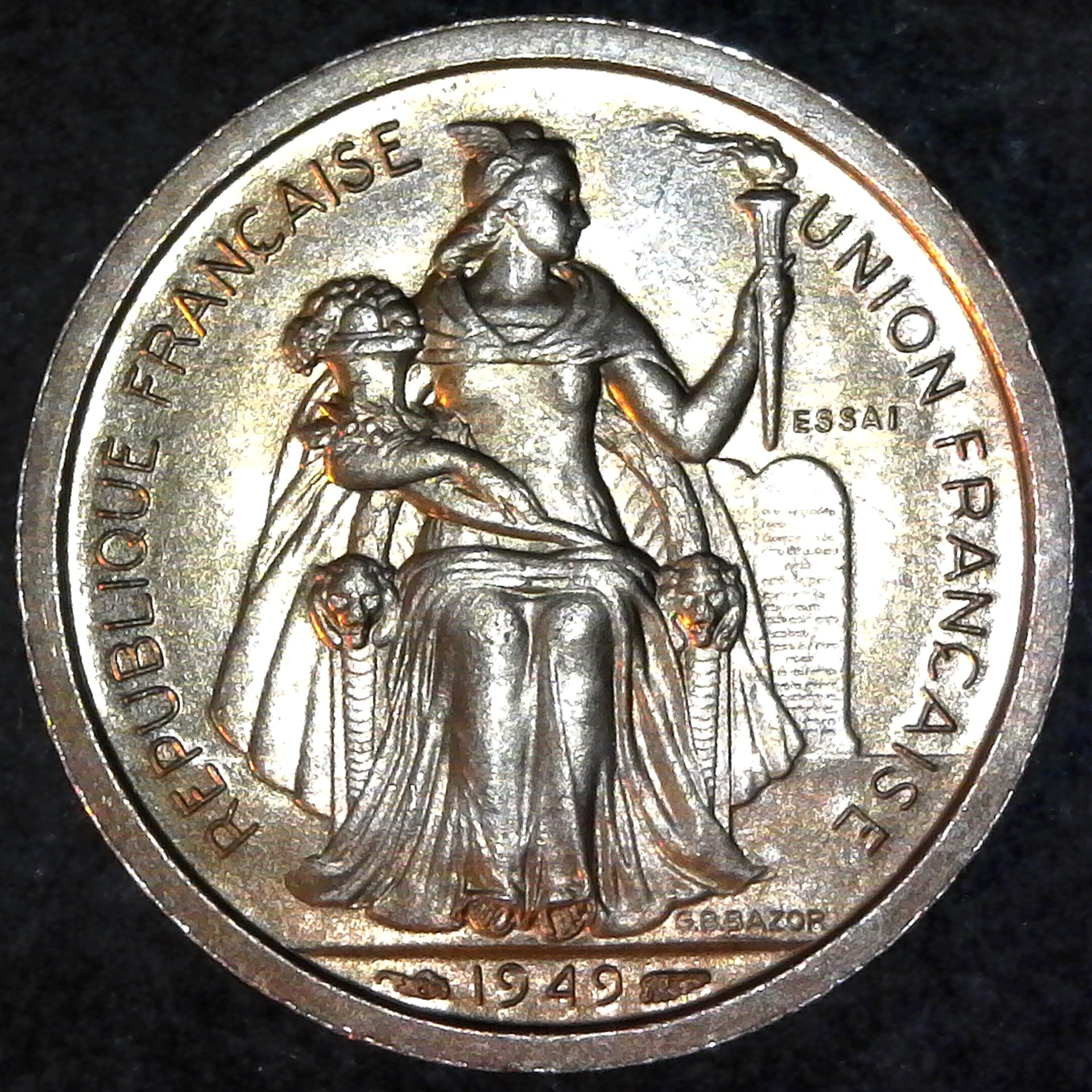 New Caledonia 1 Franc 1949 Essai rev.jpg