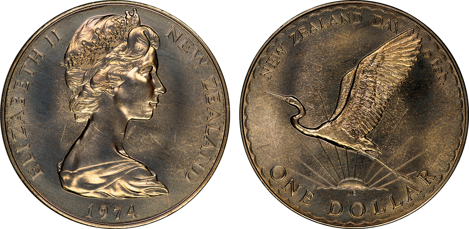 New Zealand - 1974 1 Dollar (New Zealand Day).jpg