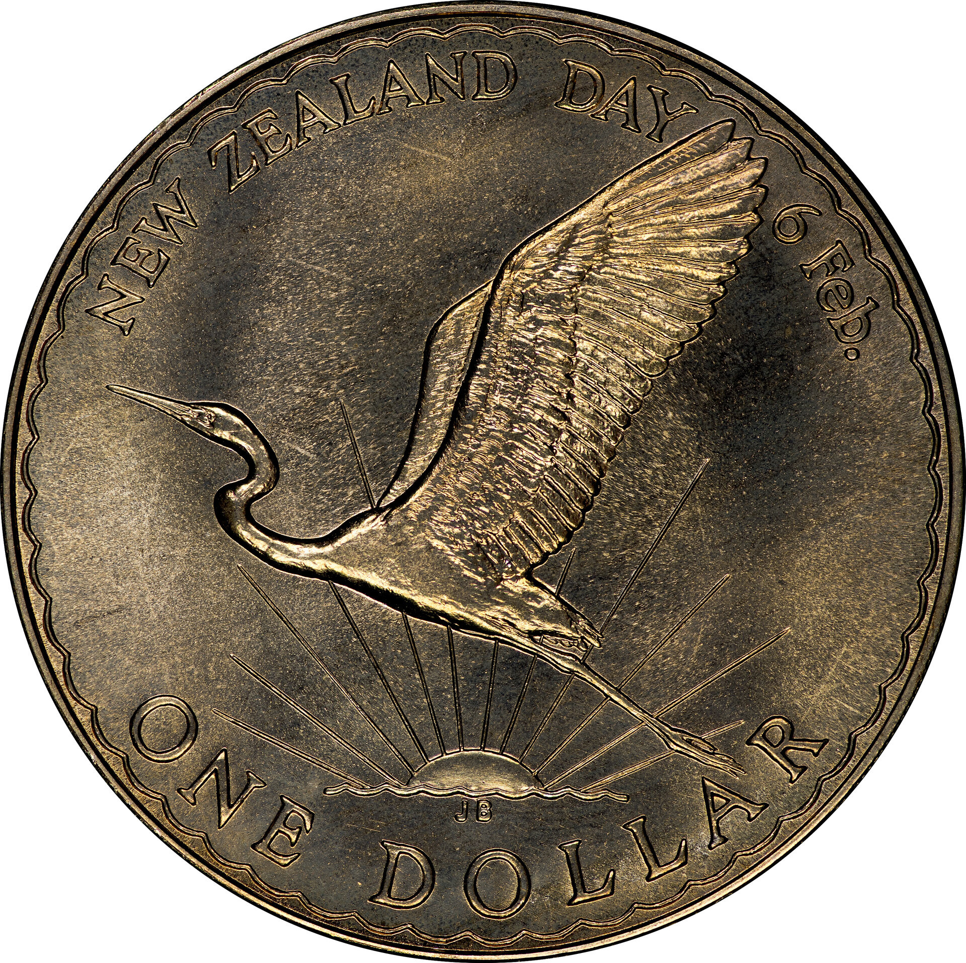 New Zealand - 1974 1 Dollar (New Zealand Day) - Reverse.jpg