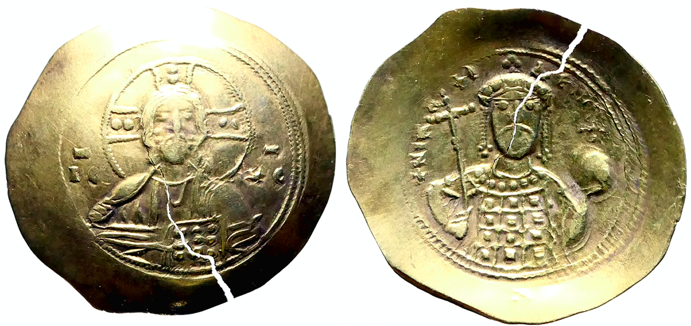 Nicephorus III - 1078-1081 El Histamenon Nomisma - S 1883 big crack.jpg