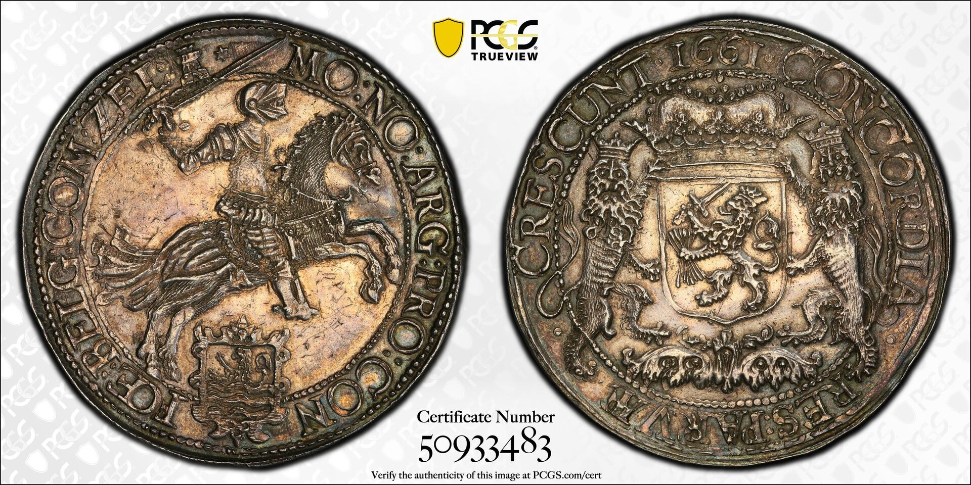 NIEDERLANDE, ZEELAND, Dicker doppelter Dukaton (Piedfort Zilveren Rijder), 1661, Dav. A 4942_01.jpg