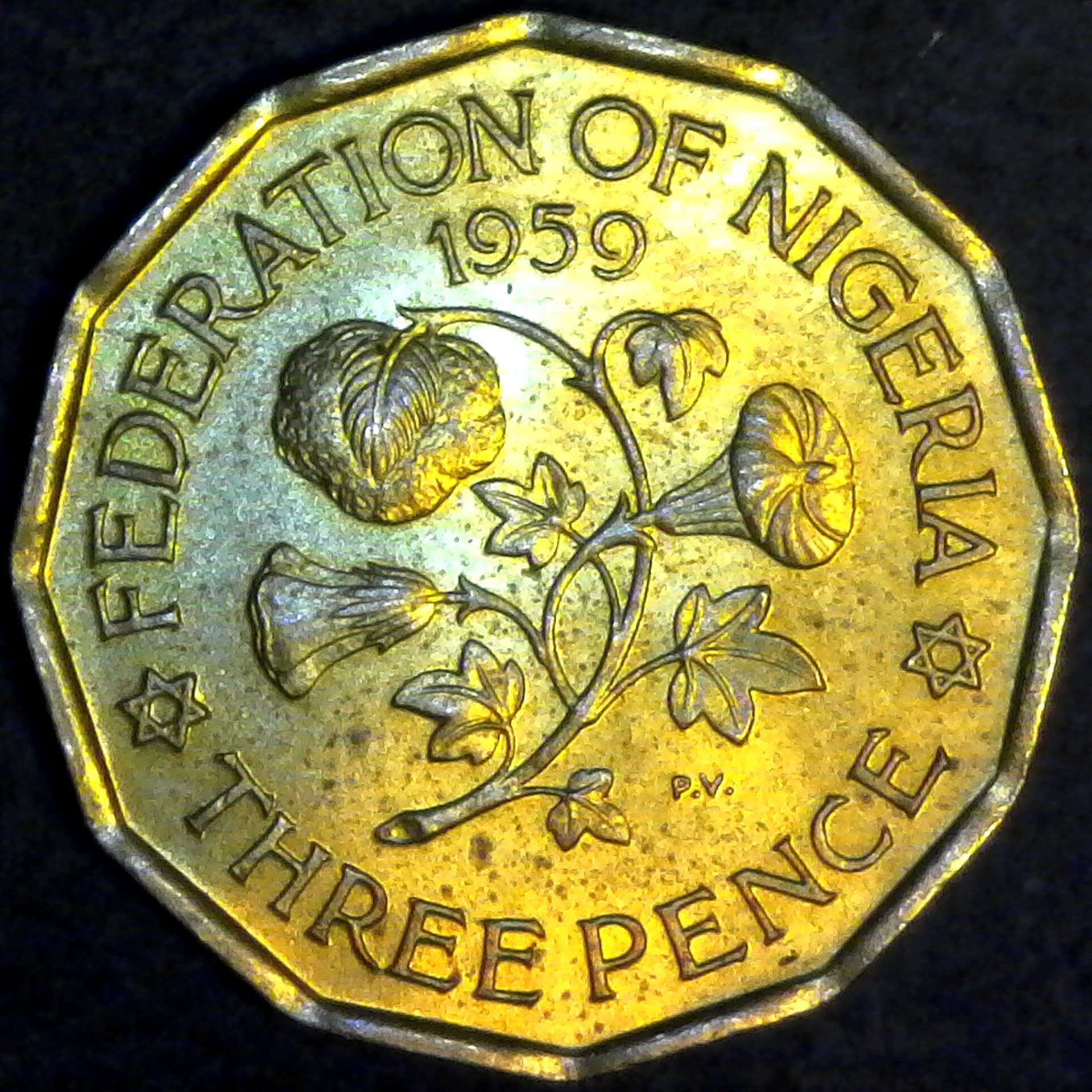 Nigeria Three Pence 1959 rev.jpg