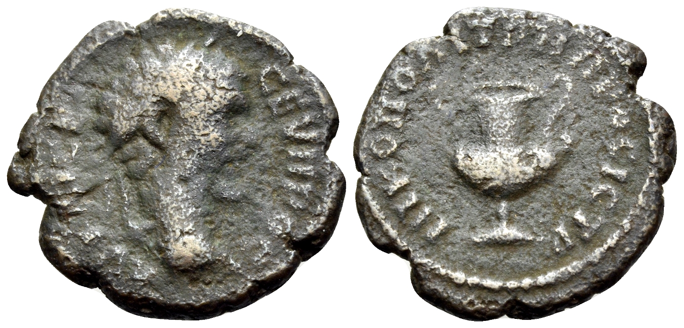 Nikopolis, Moesia - Septimius Severus AE Kantharos H & JB 8.14.52.1 - auct same Nomos pic.jpg