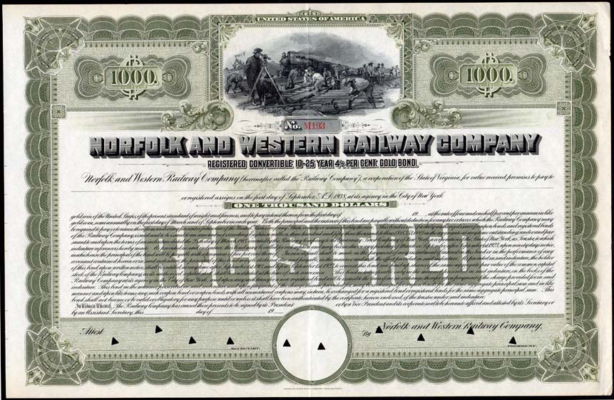 Norfolk & Western Rwy bond.jpg