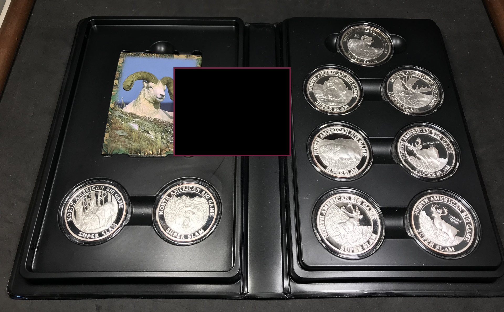 North American Big Game Super Slam Set - Folder 3a Coins.JPG