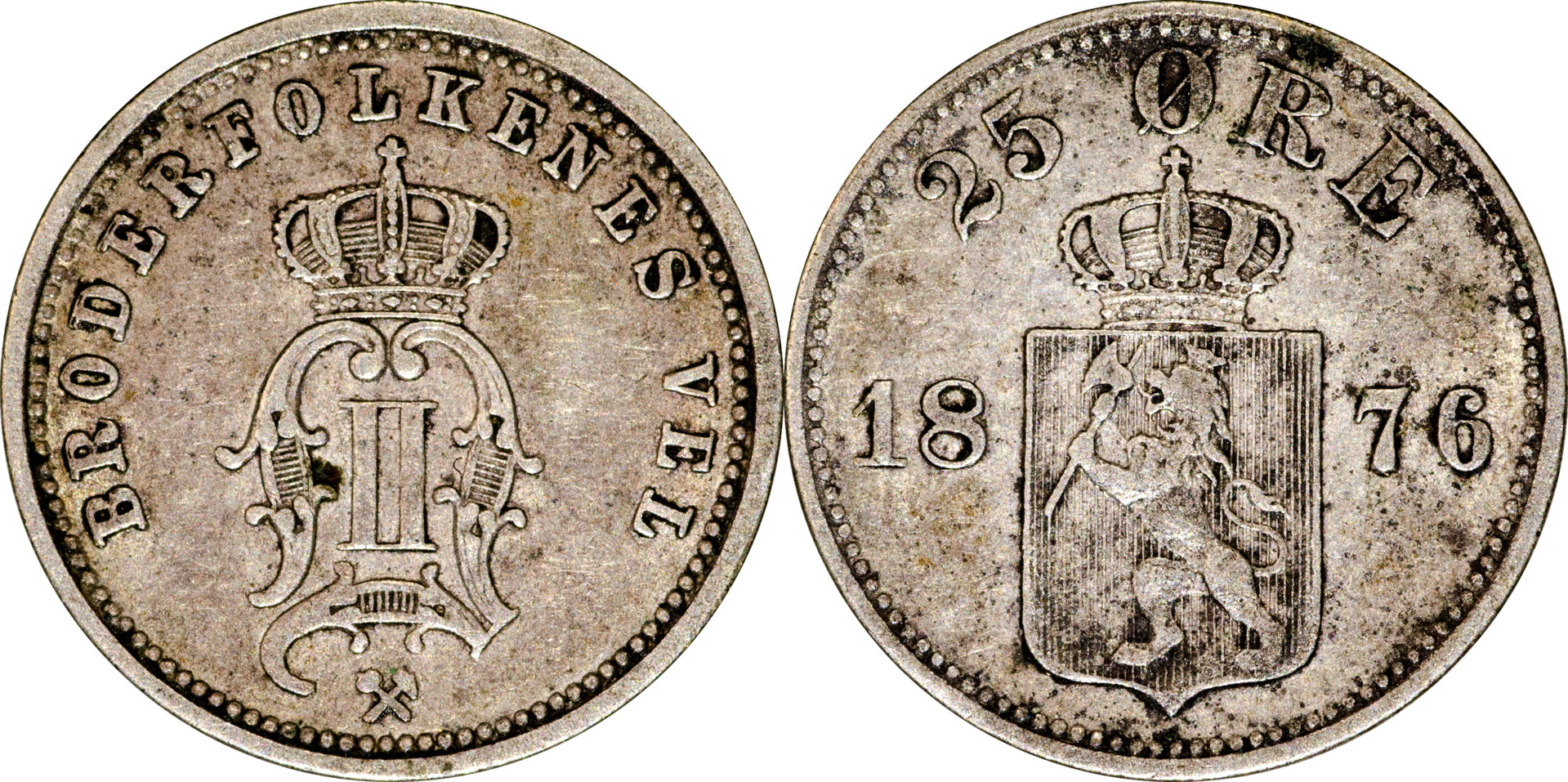Norway - 1876 25 Ore Double Die.jpg