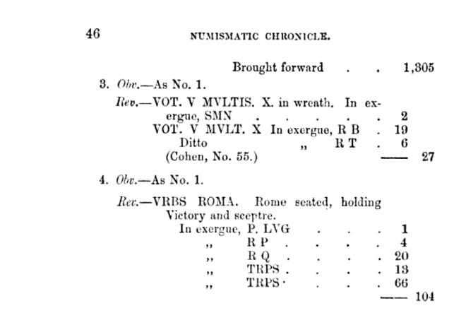 Numismatic Chronicle 1888 - East Harptree hoard, Valens coins 2.jpg