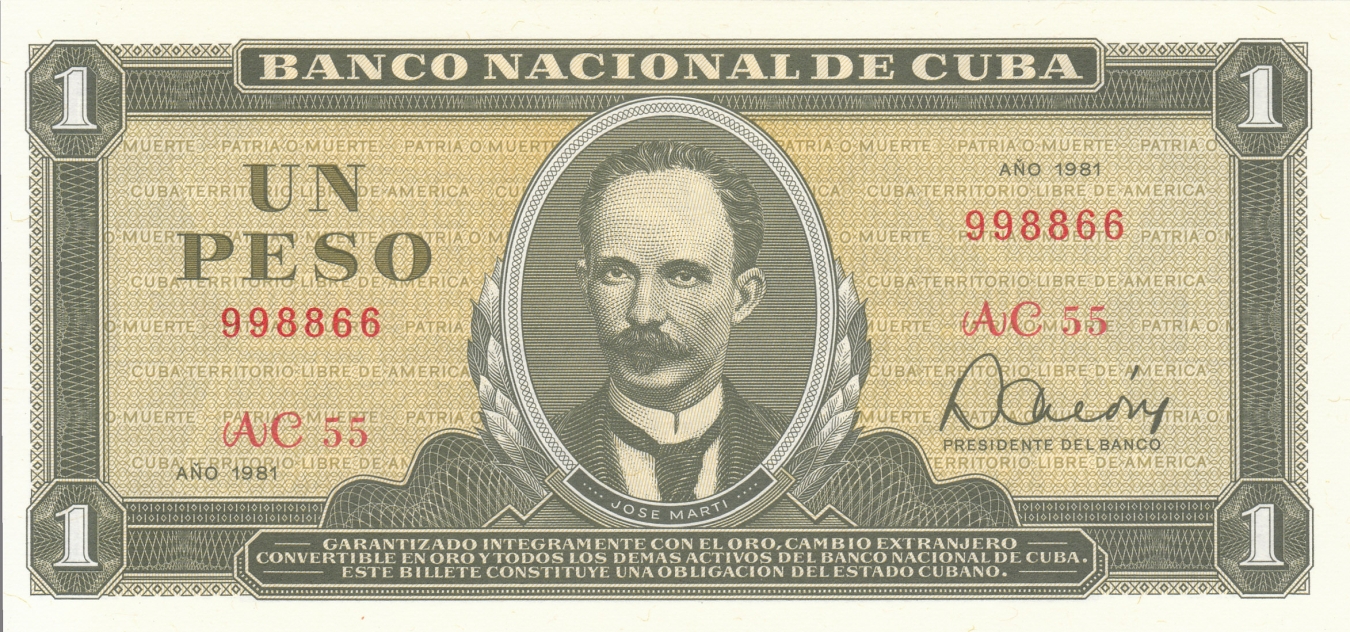 one peso 1981  banco nacional de cuba.jpg