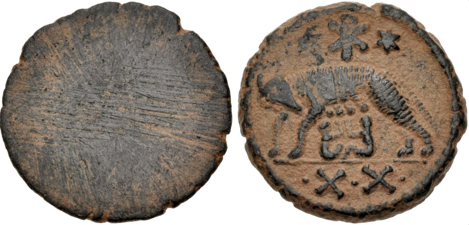 OSTROGOTHS. Athalaric. 526-534. Æ 20 Nummi – Half Follis (21mm, 4.31 _ - auctions.cngcoins.com.jpg