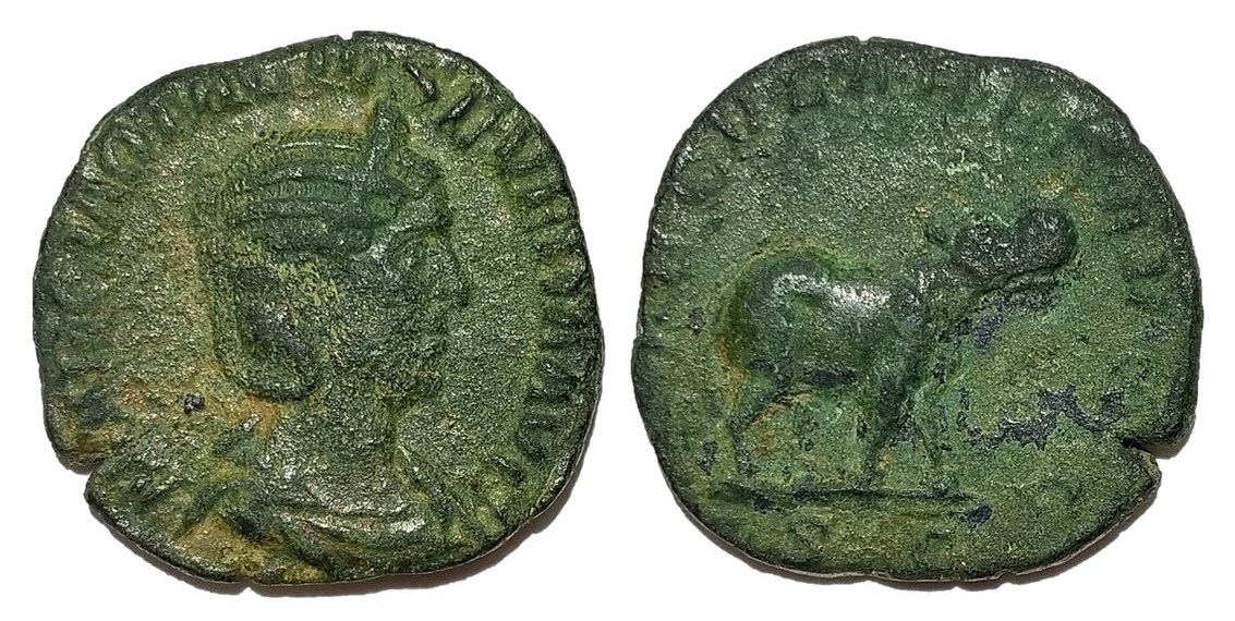 Otacilia Severa SAECVLARES AVGG S C Sestertius.jpg