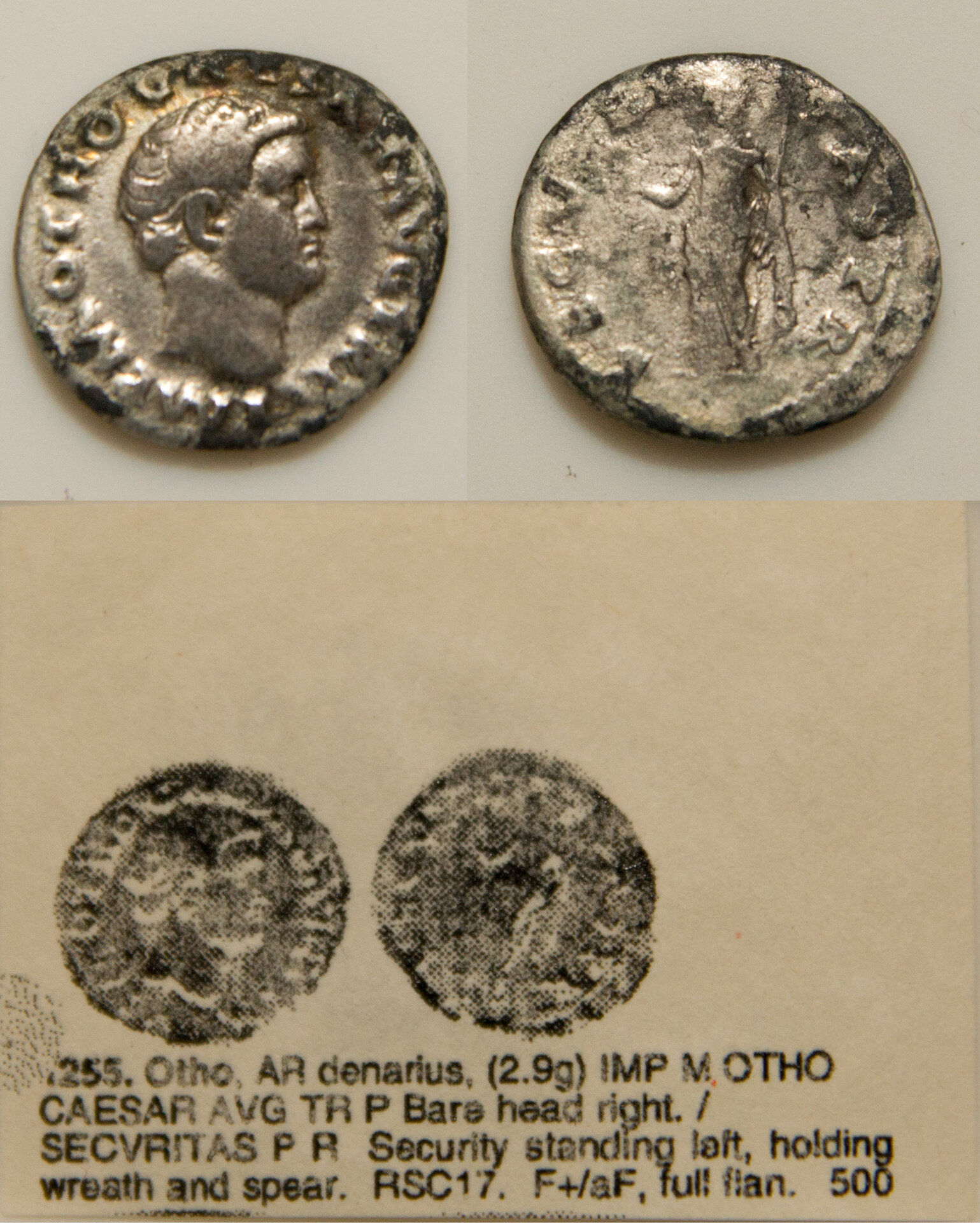 Otho - 69 - AR Denarius - 2.9g SECVRITAS RSC 17 - F+ aF.jpg