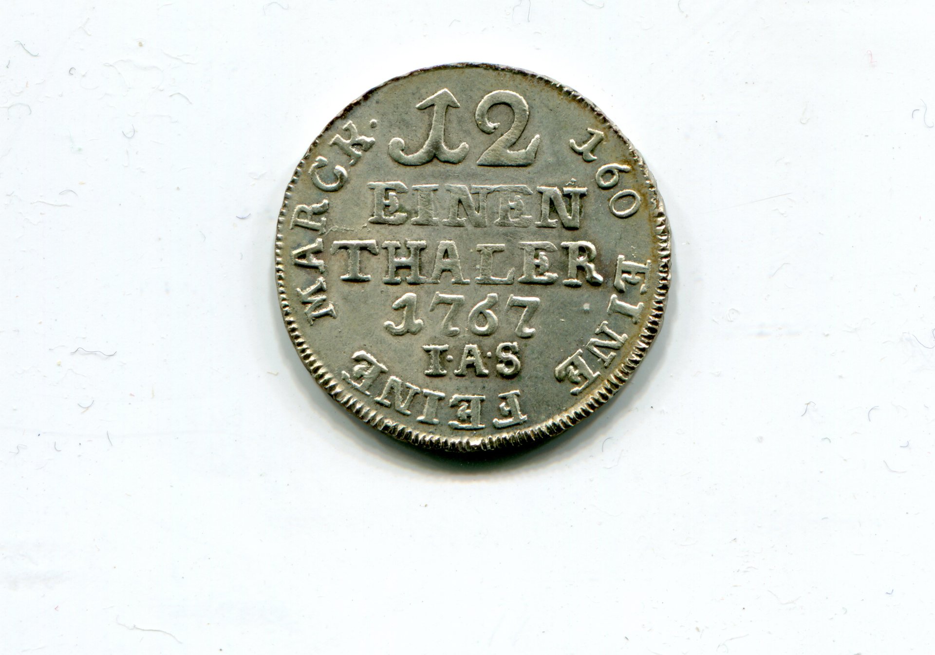 Paderborn Bish Wilh Anton v Asseburg Twelfth Taler 1767 rev 548.jpg