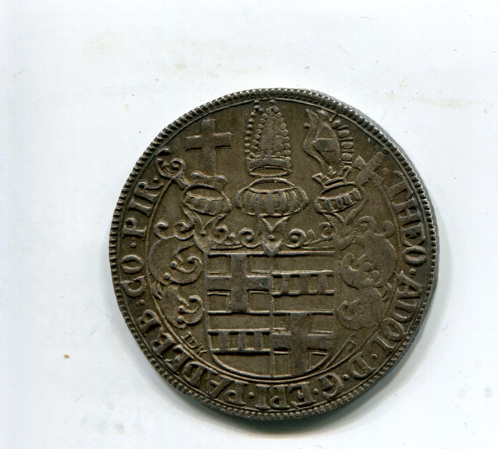 Paderborn Theodor Adolf v d Recke Half Taler 1657 obv 733.jpg