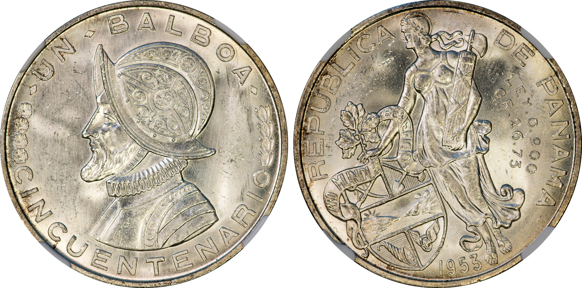 Panama - 1953 1 Balboa NGC MS64.jpg