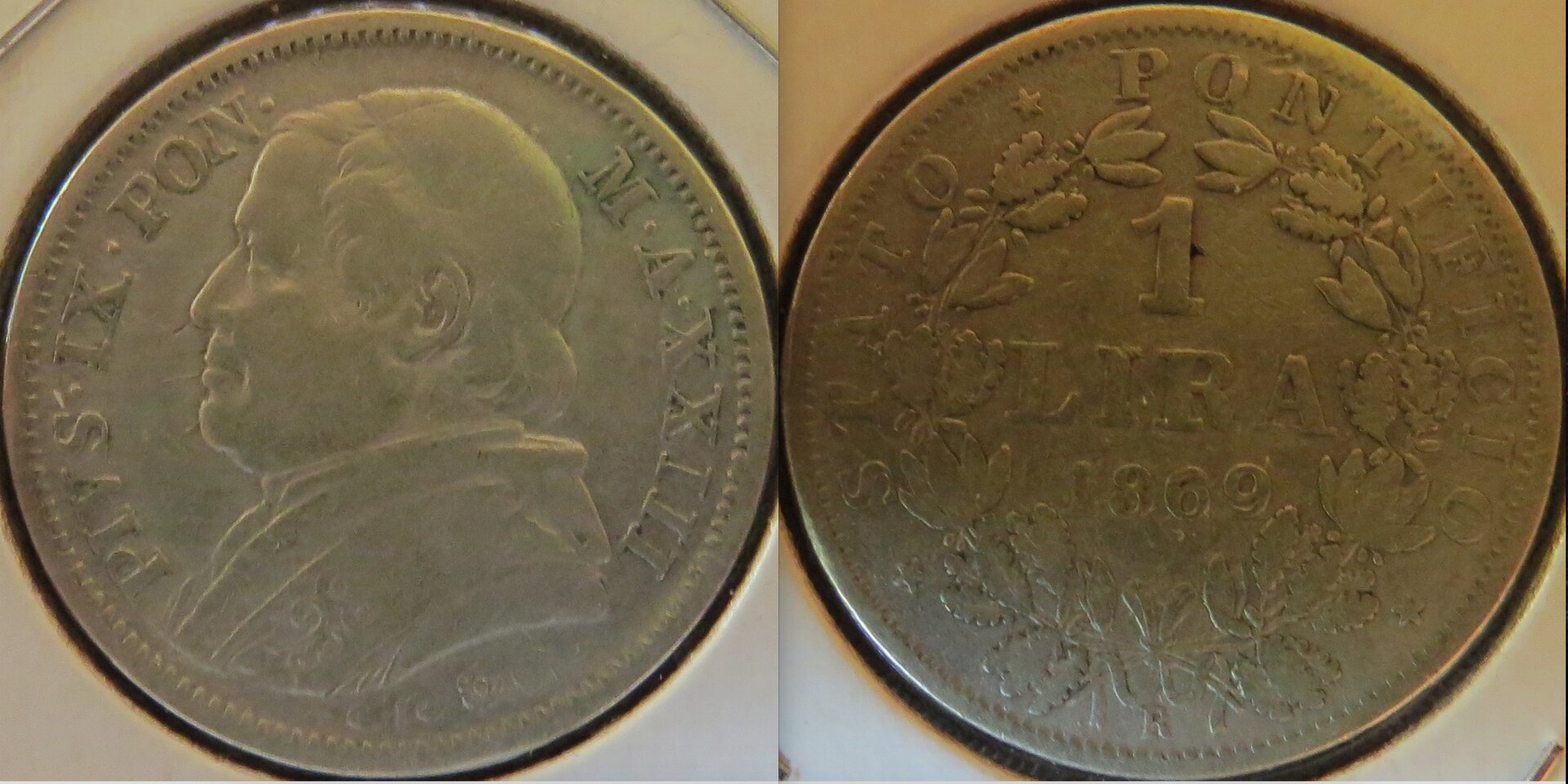 Papal States 1 Lira Pius IX Year XIII 1869.jpeg