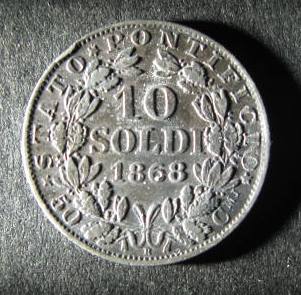 Papal States 10 Soldi 1868 Reverse.JPG