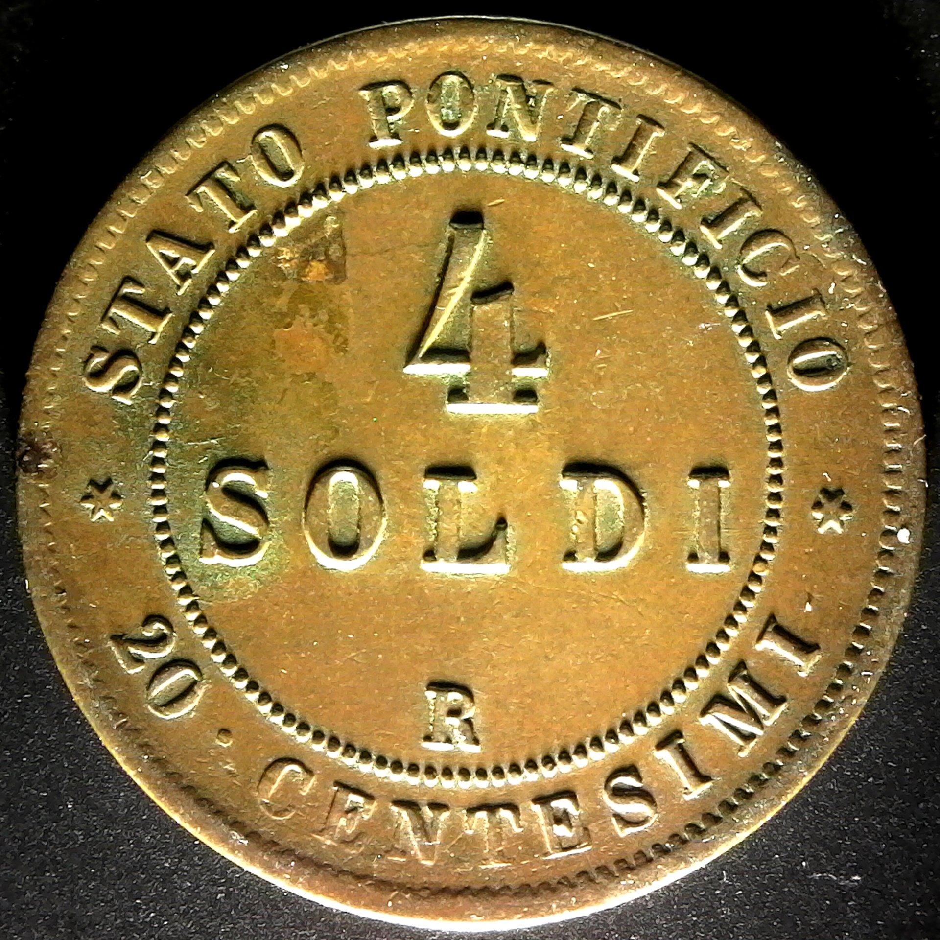 Papal States 4 Soldi 1868 rev B.jpg