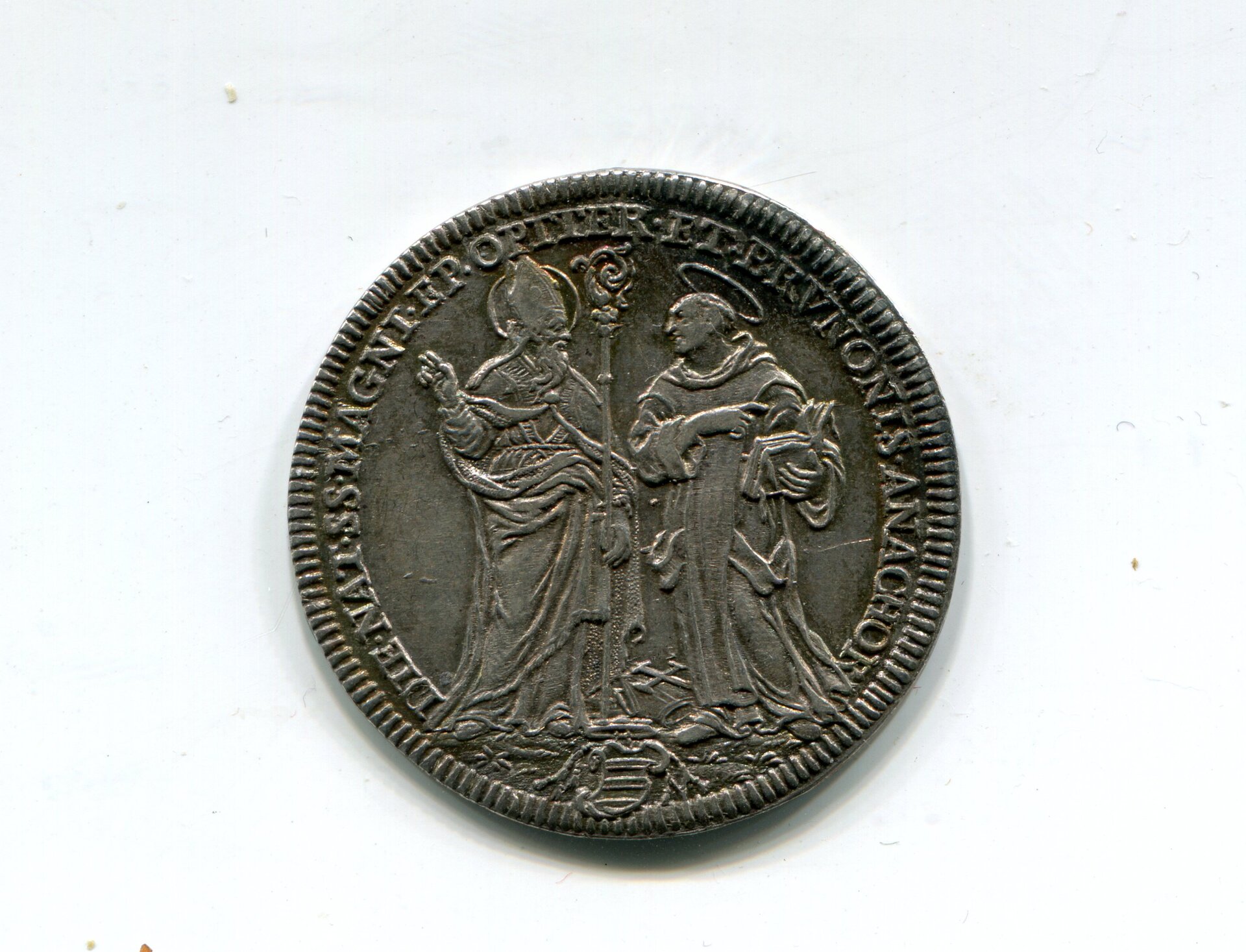 Papal States Alexander VIII Testone Yr 2 1690 LD rev 574.jpg