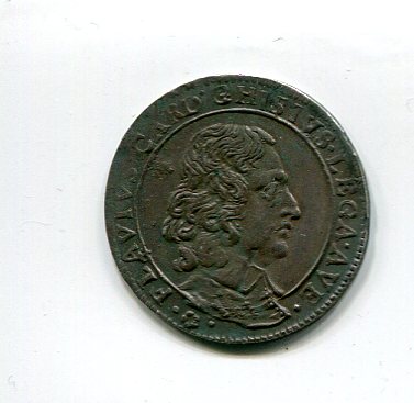 Papal States Avignon Alex VII Luigino 1662 obv 359.jpg