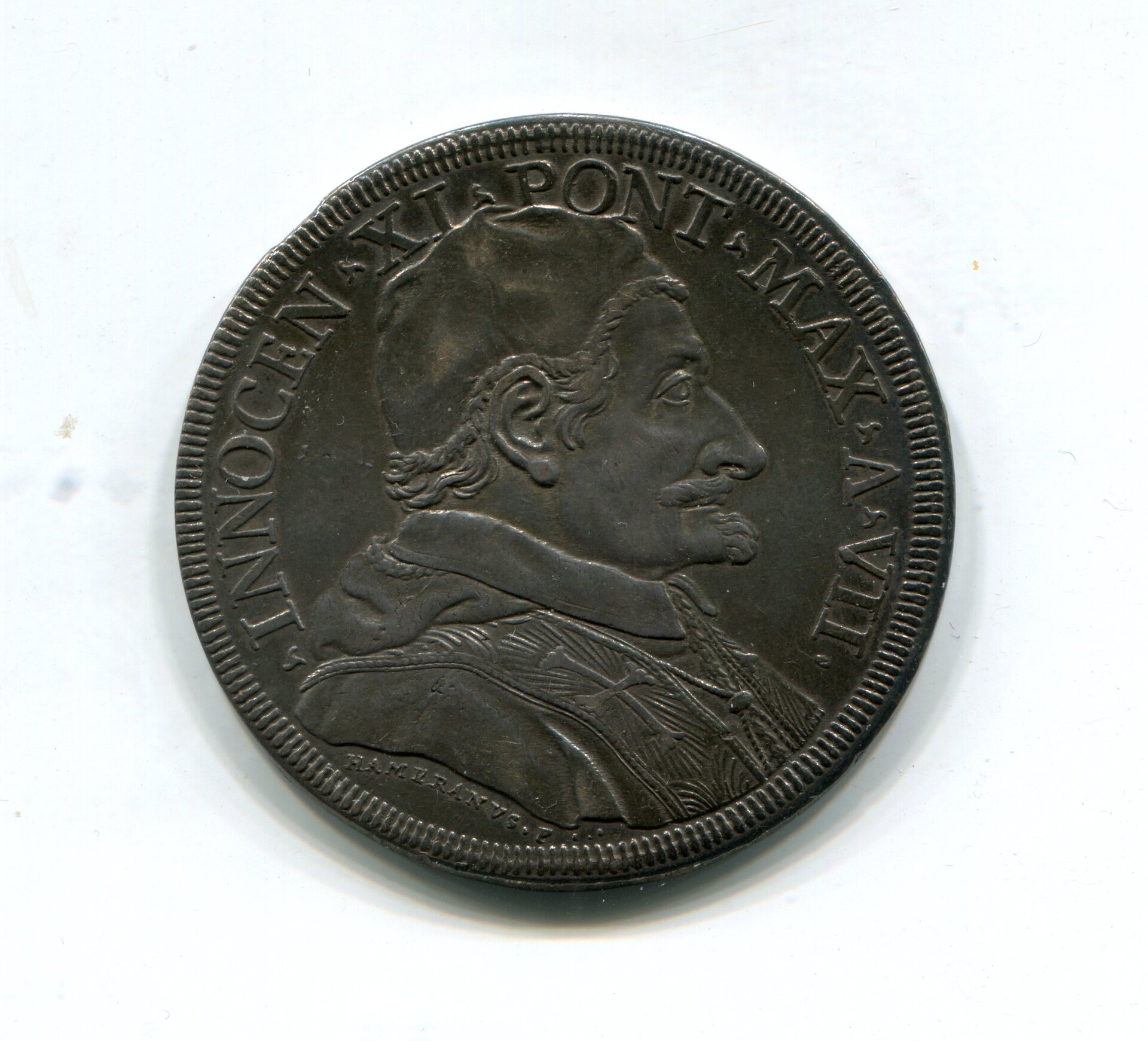 Papal States Innocent XI Piastre Yr 7 1683-4 LD obv 418.jpg